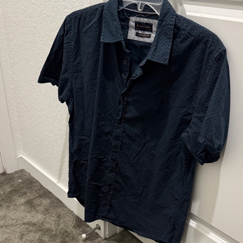 Casual Button Down Shirt in Navy